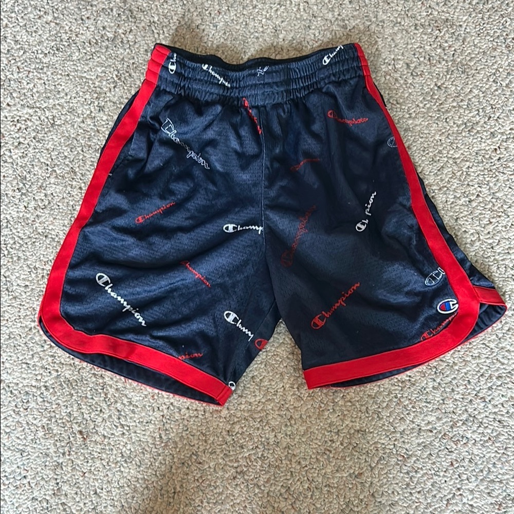Champion Black and Red Performance Basketball Shorts